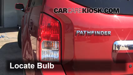 how to change tail light bulb nissan pathfinder